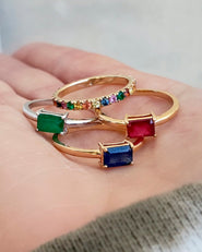 Graziela Gems Prong-Set Emerlad Ring 1